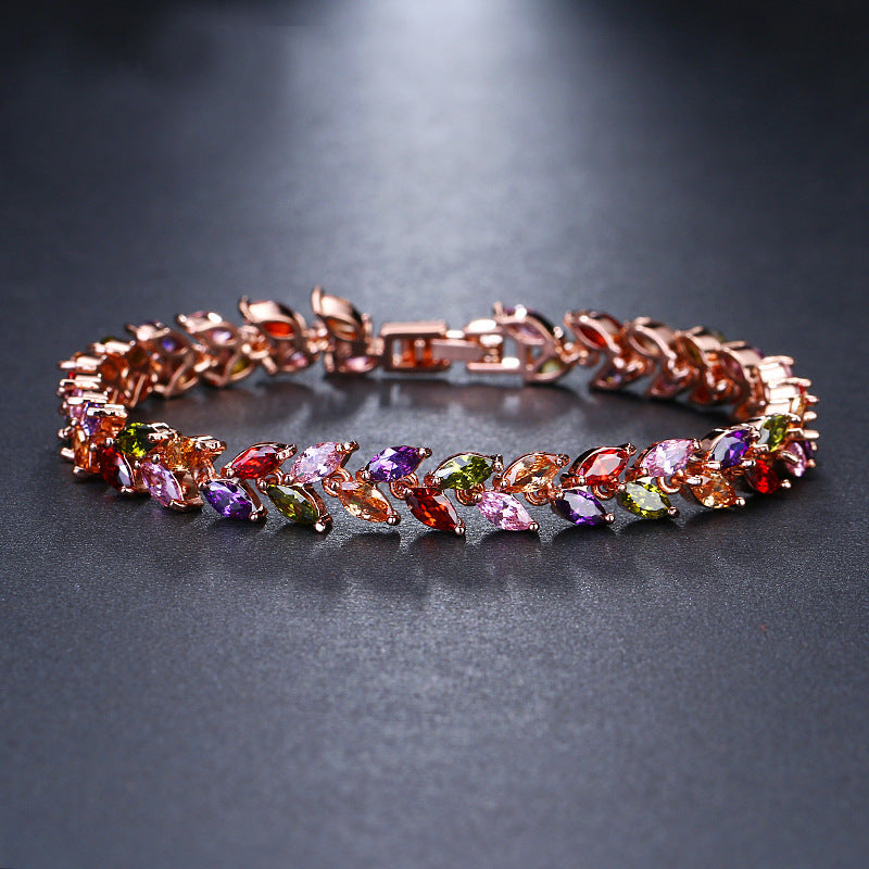 Horse eye zircon bracelet