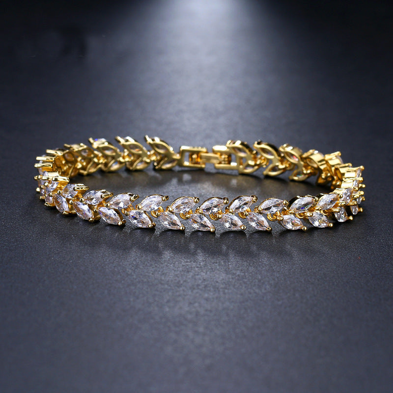 Horse eye zircon bracelet