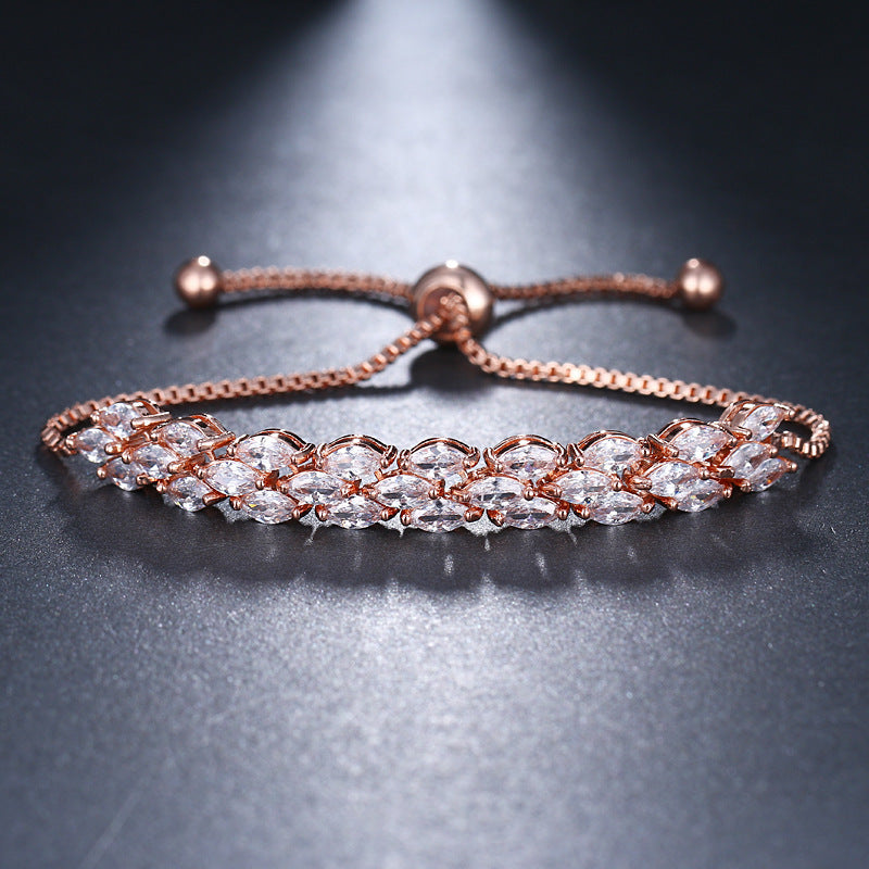 Horse eye zircon bracelet