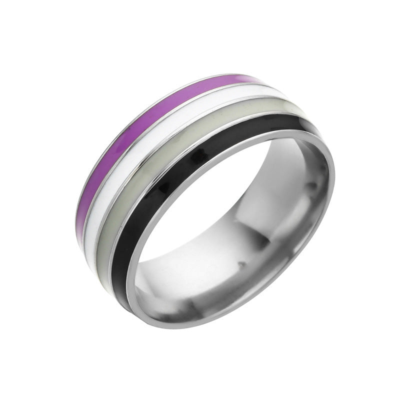 Bisexual Pride Steel Ring