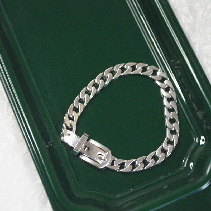 Women's Silver Chain Belt Bracelet