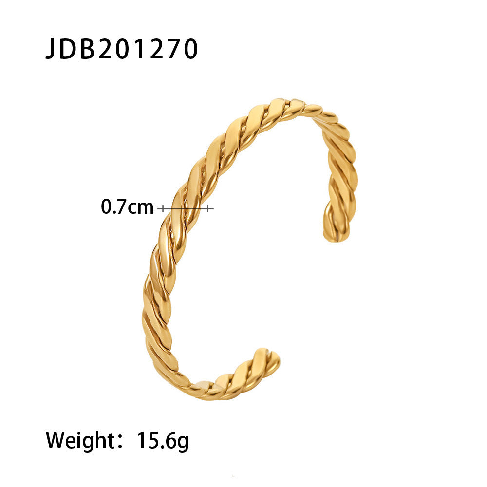 Gold-plated Stainless Steel Bracelets