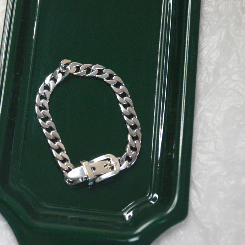 Women's Silver Chain Belt Bracelet