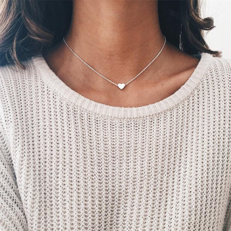 Simple Fashion Gold Color Necklace Women