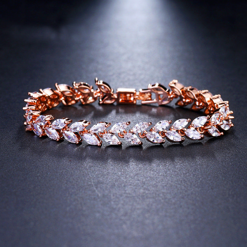 Horse eye zircon bracelet