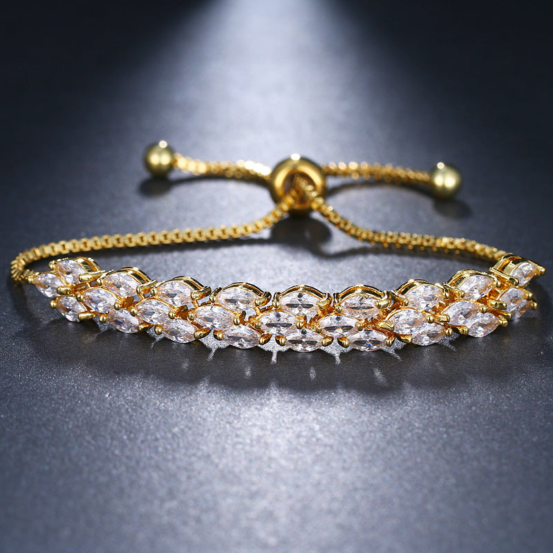 Horse eye zircon bracelet