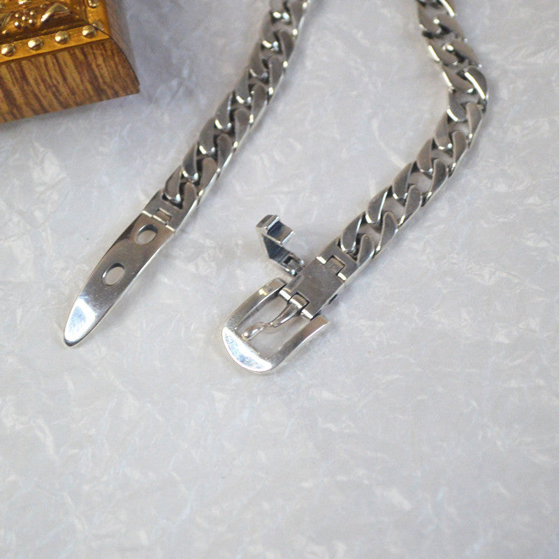 Women's Silver Chain Belt Bracelet