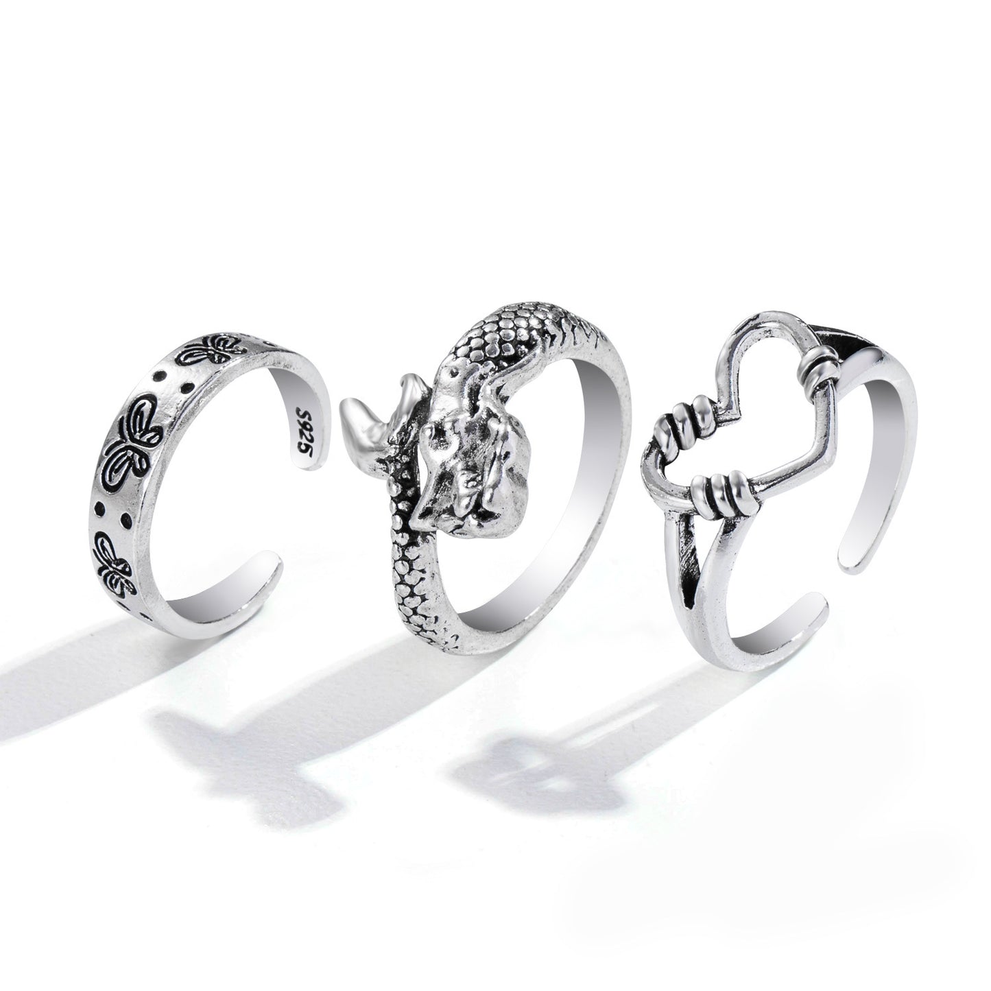 Personality Butterfly 2-Piece Couple Ring