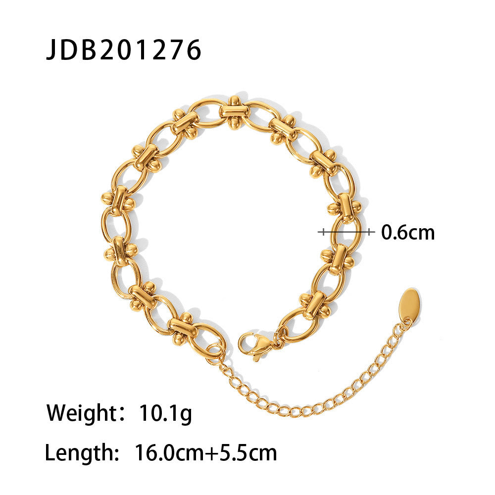 Gold-plated Stainless Steel Bracelets